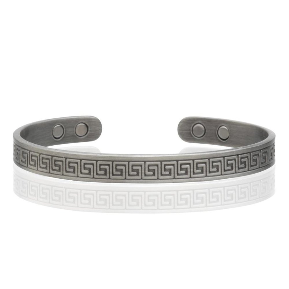 Antique Silver Magnetic Bracelet Cuff Bangle Designer Style